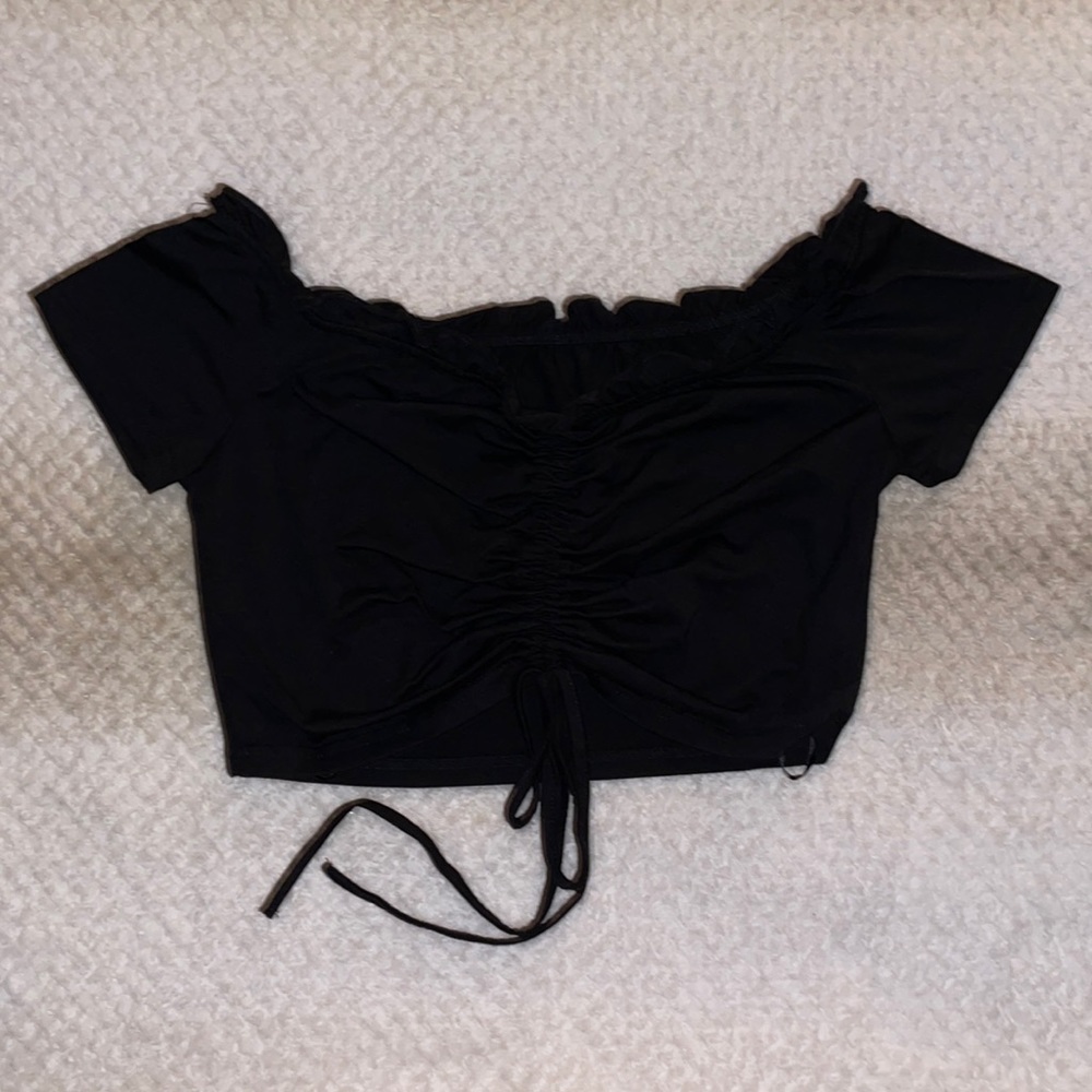 Black Off the Shoulder Top